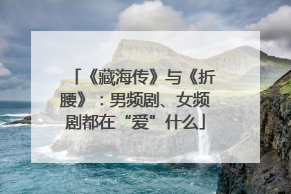《藏海传》与《折腰》：男频剧、女频剧都在“爱”什么