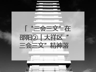 “三会三文”在邵阳②｜大祥区“三会三文”精神落地有声 以实干实绩助力区域高质量发展