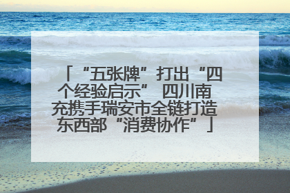 “五张牌”打出“四个经验启示” 四川南充携手瑞安市全链打造东西部“消费协作”