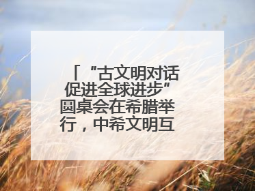 “古文明对话促进全球进步”圆桌会在希腊举行，中希文明互鉴启迪未来