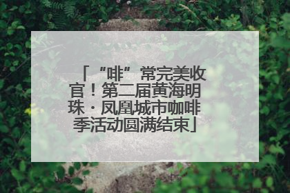 “啡”常完美收官！第二届黄海明珠・凤凰城市咖啡季活动圆满结束