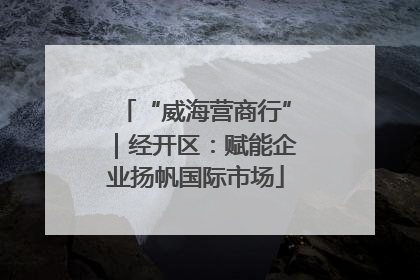 “威海营商行”｜经开区：赋能企业扬帆国际市场