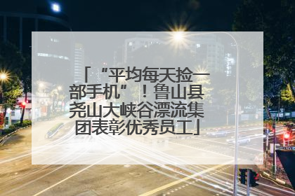 “平均每天捡一部手机”！鲁山县尧山大峡谷漂流集团表彰优秀员工