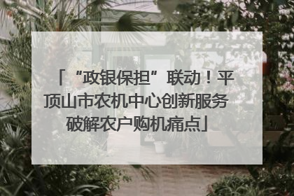 “政银保担”联动！平顶山市农机中心创新服务破解农户购机痛点
