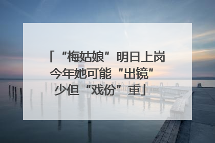 “梅姑娘”明日上岗 今年她可能“出镜”少但“戏份”重