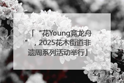 “花Young竞龙舟”，2025花木街道非遗周系列活动举行
