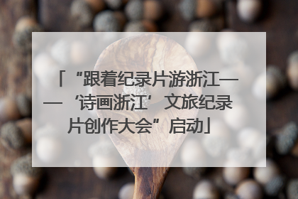 “跟着纪录片游浙江——‘诗画浙江’文旅纪录片创作大会”启动