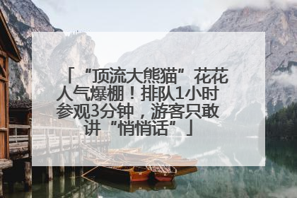 “顶流大熊猫”花花人气爆棚！排队1小时参观3分钟，游客只敢讲“悄悄话”