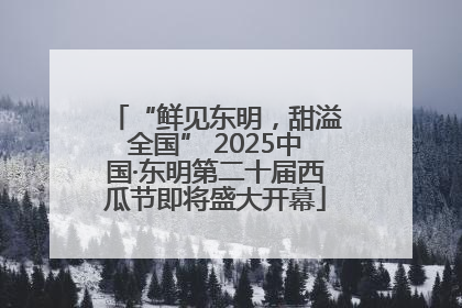 “鲜见东明，甜溢全国” 2025中国·东明第二十届西瓜节即将盛大开幕