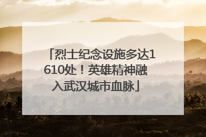 烈士纪念设施多达1610处！英雄精神融入武汉城市血脉