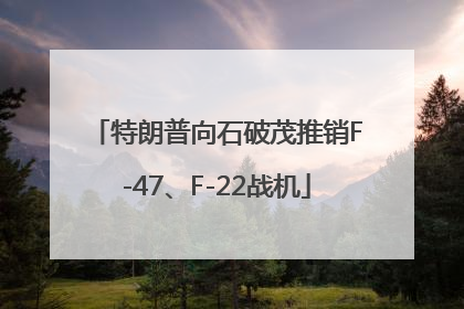 特朗普向石破茂推销F-47、F-22战机