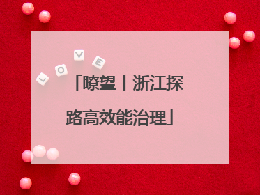 瞭望丨浙江探路高效能治理