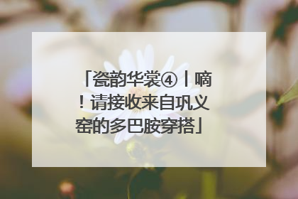 瓷韵华裳④丨嘀！请接收来自巩义窑的多巴胺穿搭