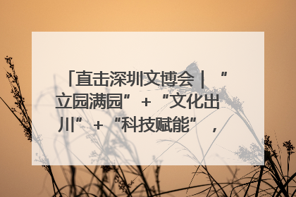 直击深圳文博会｜“立园满园”+“文化出川”+“科技赋能”，成都传媒发布三大文创领域合作清单