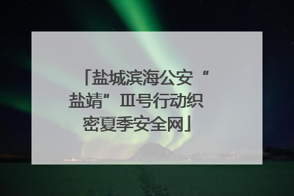 盐城滨海公安“盐靖”Ⅲ号行动织密夏季安全网
