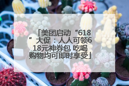 美团启动“618”大促：人人可领618元神券包 吃喝购物均可即时享受