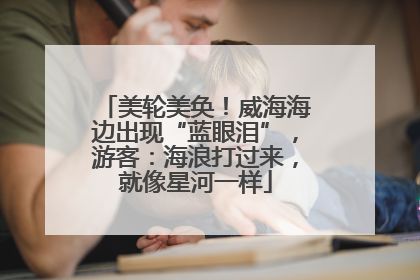 美轮美奂！威海海边出现“蓝眼泪”，游客：海浪打过来，就像星河一样