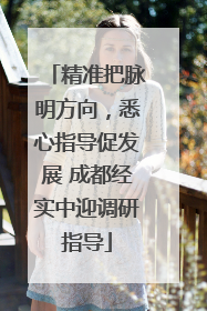 精准把脉明方向，悉心指导促发展 成都经实中迎调研指导