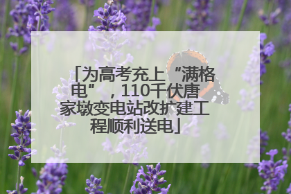 为高考充上“满格电”，110千伏唐家墩变电站改扩建工程顺利送电