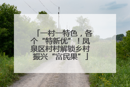 一村一特色，各个“特新优”！凤泉区村村解锁乡村振兴“富民果”