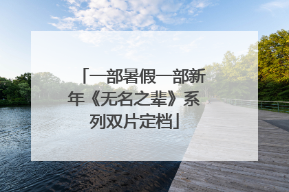 一部暑假一部新年《无名之辈》系列双片定档