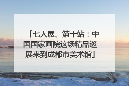 七人展、第十站：中国国家画院这场精品巡展来到成都市美术馆