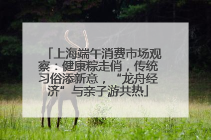 上海端午消费市场观察：健康粽走俏，传统习俗添新意，“龙舟经济”与亲子游共热