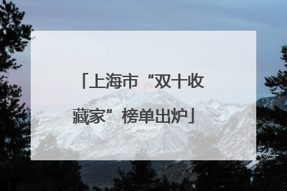 上海市“双十收藏家”榜单出炉