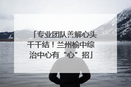 专业团队善解心头千千结！兰州榆中综治中心有“心”招