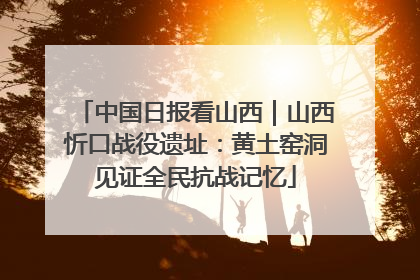 中国日报看山西｜山西忻口战役遗址：黄土窑洞见证全民抗战记忆