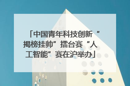 中国青年科技创新“揭榜挂帅”擂台赛“人工智能”赛在沪举办