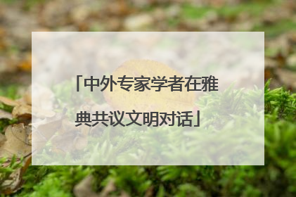 中外专家学者在雅典共议文明对话