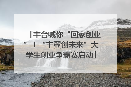丰台喊你“回家创业”！“丰翼创未来”大学生创业争霸赛启动