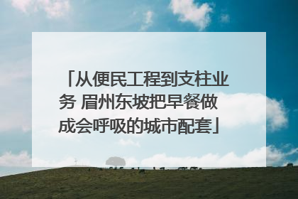 从便民工程到支柱业务 眉州东坡把早餐做成会呼吸的城市配套
