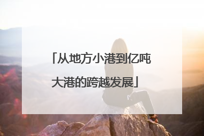 从地方小港到亿吨大港的跨越发展