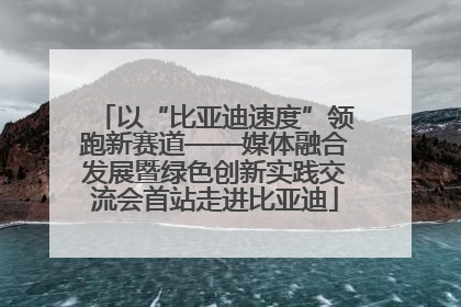 以“比亚迪速度”领跑新赛道——媒体融合发展暨绿色创新实践交流会首站走进比亚迪