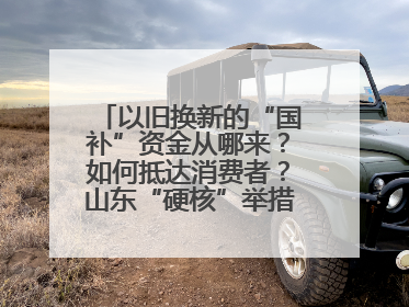以旧换新的“国补”资金从哪来？如何抵达消费者？山东“硬核”举措有这些→