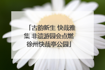古韵新生 快哉雅集 非遗游园会点燃徐州快哉亭公园