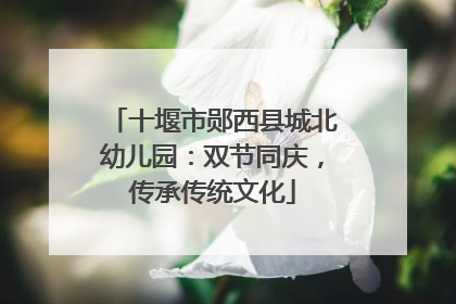 十堰市郧西县城北幼儿园：双节同庆，传承传统文化