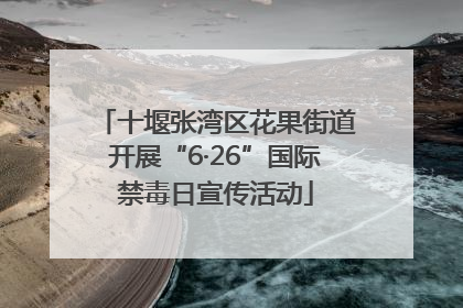 十堰张湾区花果街道开展“6·26”国际禁毒日宣传活动