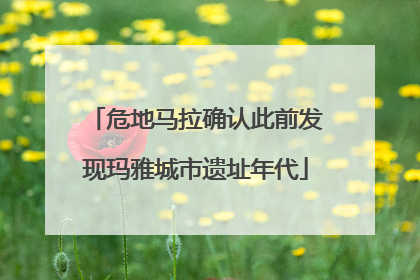 危地马拉确认此前发现玛雅城市遗址年代