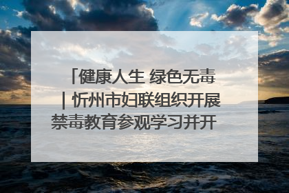 健康人生 绿色无毒｜忻州市妇联组织开展禁毒教育参观学习并开展主题党日活动