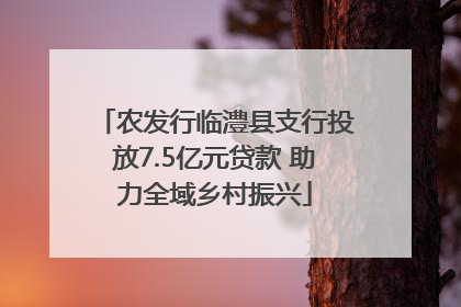 农发行临澧县支行投放7.5亿元贷款 助力全域乡村振兴