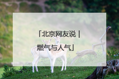 北京网友说｜燃气与人气