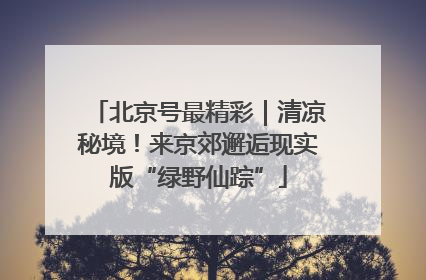 北京号最精彩｜清凉秘境！来京郊邂逅现实版“绿野仙踪”