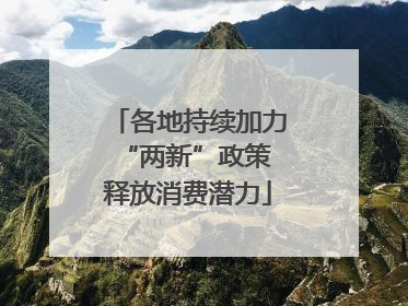 各地持续加力“两新”政策 释放消费潜力