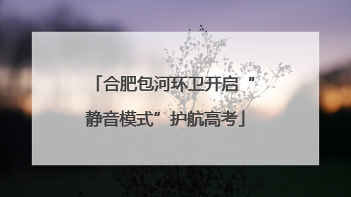 合肥包河环卫开启“静音模式”护航高考