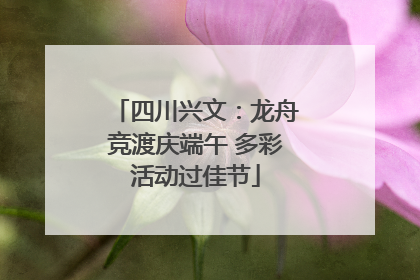 四川兴文：龙舟竞渡庆端午 多彩活动过佳节