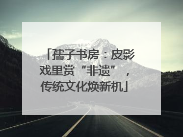 孺子书房：皮影戏里赏“非遗”，传统文化焕新机