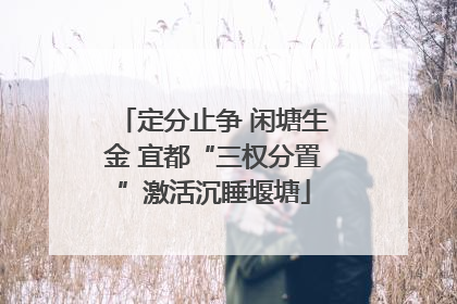 定分止争 闲塘生金 宜都“三权分置”激活沉睡堰塘